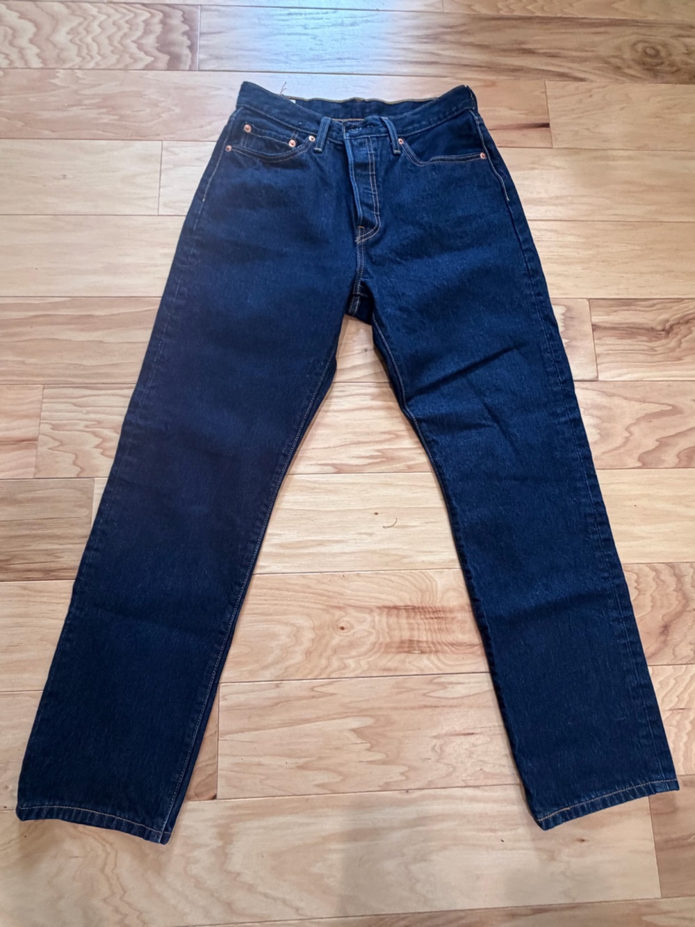 Levi’s Premium 501 Original Straight Leg Jeans Dark Wash 28x28 Classic